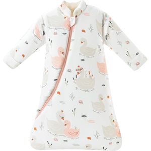 Katoenen baby wrap - babyslaapzak kleine kinderen het hele jaar door slaapzak, pyjama voor jongens en meisjes M (75 - 90 cm)