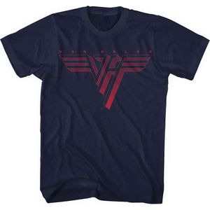 Van Halen - Classic Red Logo Heren T-shirt - S - Blauw