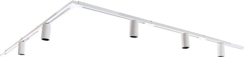QAZQA iconic ruby - Moderne Spot railsysteem verlichting, railverlichting geschikt voor led - 5 lichts - L 300 mm - - Woonkamer | Slaapkamer | Keuken