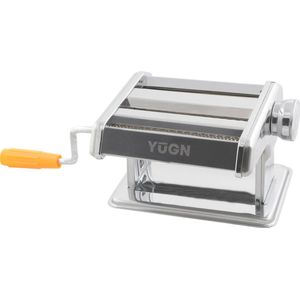 YUGN Pastamachine Zelf Pasta Maken - Pasta Recepten Zoals Pasta Pesto En Spaghetti Bolognese - Pasta machine Inclusief Pastamaker Verwisselbare Kop en Tafelklem en Rubberen Voetjes - Inclusief eBook - Cadeautip