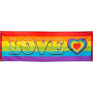 Boland - Polyester banner Regenboog 'LOVE' Multi - Regenboog - Regenboog