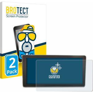 BROTECT - Screenprotector voor Audi A4 B9 2017 MMI Plus 8"" - Folie Beschermfolie matte (2 Stuks)