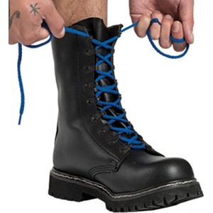 Mister B - Schoenveters - Blauw - Voor laarzen met 20 gaten - 250 cm