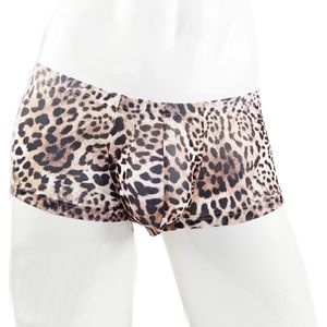 BamBella ® - Boxer short - Maat S/M - Panterprint - Bruin Dun kant gaas stof Ondergoed