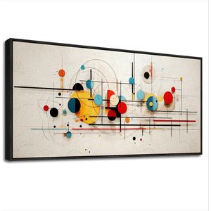 Goodivery ® Moderne Abstracte Canvas Kunst met Houten Frame voor Diverse Ruimtes