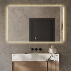 Badkamerspiegel met Verlichting - Anti Condens Verwarming - Badkamerspiegel - Badkamerspiegels - 60 x 60 cm