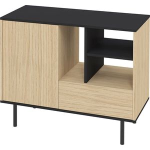 Dressoir Mona Zwart - Licht Eik