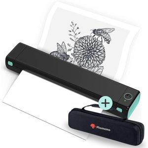 Phomemo Draagbare Printer - Inclusief App en Draagtas - A4 Formaat - Zwart