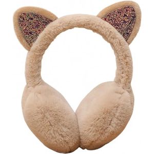 Scoby - Oorwarmer - Pluche oorwarmers - Kinderoorwarmer - Earmuffs - Met Oortjes - Bruin