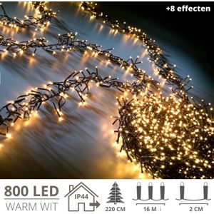 Kerstverlichting - Kerstboomverlichting - Kerstversiering - Kerst - 800 LED's - 16 meter - Extra warm wit