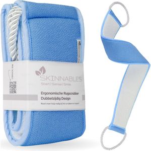 Skinnables Rug Scrubber - Back Scrubber - Dode Huidcellen Verwijderen - Scrub Handschoen - Blauw