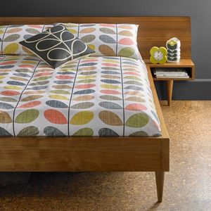 Orla Kiely Scribble Stem Multi dekbedovertrek - 200x200 cm - zonder slopen - percaalkatoen met knopensluiting