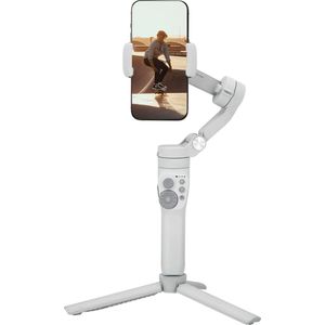 Lichtgewicht en Opvouwbare Smartphone Gimbal Stabilizer - Uiterst Stabiele Opnames - Compatibel met Android en iOS - Draagbaar en Gemakkelijk te Gebruiken