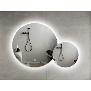 Badkamerspiegel FENOMÉ Madrid LED Verlichting 180cm (120cm en 80cm) incl. spiegelverwarming en touch schakelaar