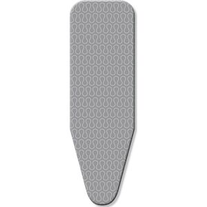 D&L Strijkplankhoes 5 Laags - Maat A voor een breedte van 30 tot 42cm en lengte van 100 tot 125cm - grijs gegolfd