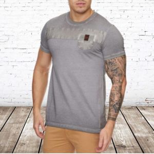 Heren t-shirt violento zacht bruin -Violento-XXL-t-shirts heren