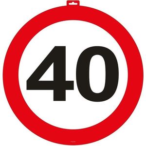 40 Jaar verkeersbord deurbord 47 cm