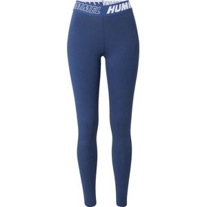 Hummel Damen Leggings Hmlte Maja Mid Waist Cotton Tights Insignia Blue-XL