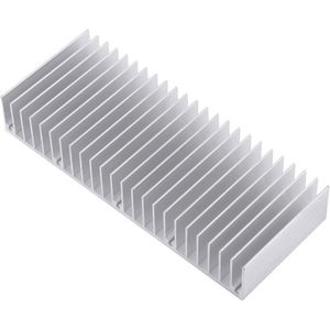 Stuk Aluminium Koellichaam met 24 Tanden - 150 x 59 x 25 mm