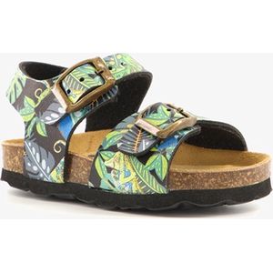 Groot leren kinder sandalen met print - Groen - Maat 28