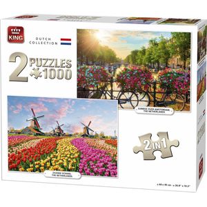 King Legpuzzel Dutch Collection 2in1 1000 Stukjes