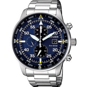 Citizen  Horloge - Citizen heren horloge - Blauww - diameter 44 mm - roestvrij staal