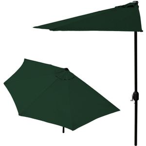 Balkonparasol - halve parasol - 240 cm - groen