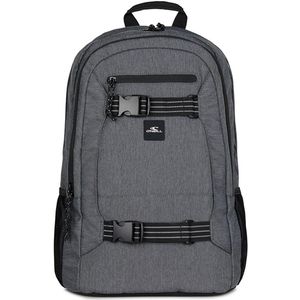 O'Neill Boarder Rugzak - Dark Grey Melee - Gevoerd 15 Inch Laptopvak - Ruim Hoofdcompartiment