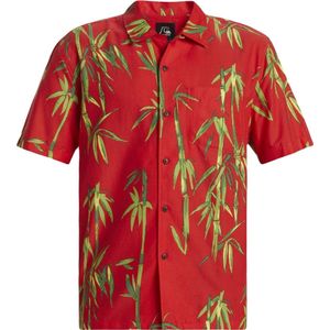 Quiksilver Bamboo Dna Island Short Sleeve Overhemd - Salsa
