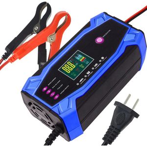 Intelligente Puls Reparatie 12v 10a Universele Auto Motorfiets Accu Chargerlead-Zuur Acculader Acculader Acculader