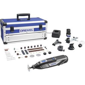 Dremel 8240 - 5/65 Platinum Editie - Inclusief 2 x 12 V (2.0 Ah) Li-Ion accu, Oplader en 65 accessoires, 5 hulpstukken en een luxueuze aluminium koffer