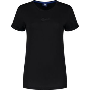 Rogelli Logo T-Shirt Sportshirt - Korte Mouwen - Dames - Zwart - Maat L
