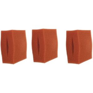 3 sponzen filterschuim voor Biotec 5 - 10 - 30 rood