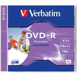 Verbatim DVD+R Printable 4.7GB DVD+R 1stuk(s)