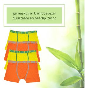 green-goose® 4 Bamboe Kinder Boxershorts voor Jongens | Boot | Maat 104-116 | 4-6 jaar | Duurzaam | Zacht | Ademend