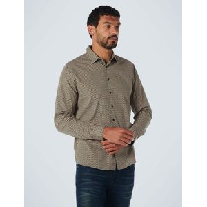 No Excess Mannen Lange Mouw Shirt Karamel M