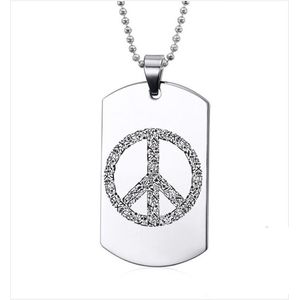 Ketting RVS - Peace