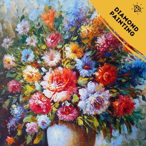 De Hobby Planeet Diamond Painting Bloemen en planten 30x40cm - Diamond Painting Volwassenen - Diamond Painting Kinderen - Diamond Painting Pakket Volledig - Vierkante steentjes