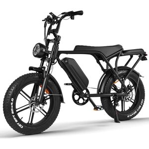Fatbike V8 Model - Zwart - Elektrische Fatbikes - Elektrische Fiets - E Bike - 250 Watt - model 2024