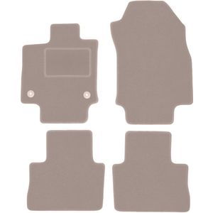 Beige velours vloermatten voor: Toyota RAV4 V Hybrid SUV (2019-)