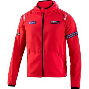 Sparco Martini Racing Windstopper - Waterafstotend en Winddicht Jack voor Heren met Martini Racing design - XXXL - Rood