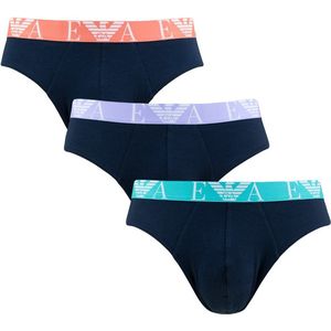 Emporio Armani 3P herenslips combi blauw