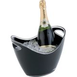Wijn- en/of champagnekoeler - Zwart - 27x20xh21 cm