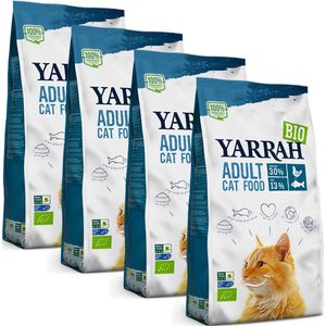Yarrah biologisch kattenvoer met Vis - biologisch - 4x 800 gram