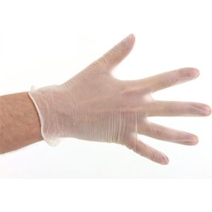 Wegwerp handschoenen vinylen, poedervrij, 1000 stuks S