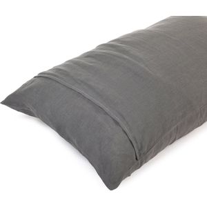 Libeco Linnen Kussensloop - Madison - Dark grey - 65x65cm