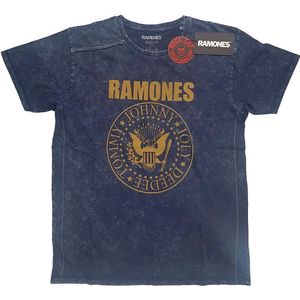 Ramones - Presidential Seal Heren T-shirt - S - Blauw