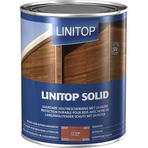Linitop Solid Beits - Transparante decoratieve beschermende beits MAHONIE - Linitop - 2,5 L