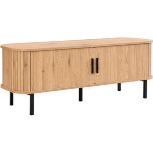 Stockholm TV Meubel - 120 x 40 x 45 cm - Strak Scandinavisch Design met Schuifdeuren