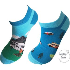 Verjaardag cadeau - Pizza Sokken - Pizza Sneaker - Wijn - Sokken - Sneaker sokken - Leuke sokken - Vrolijke sokken - Luckyday Socks - Sokken met tekst - Aparte Sokken - Socks waar je Happy van wordt
